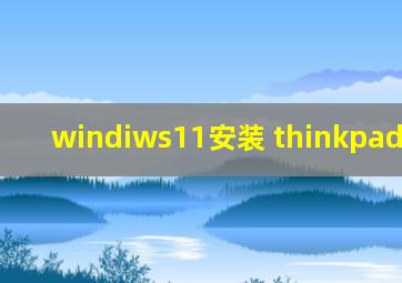 windiws11安装 thinkpad t14_p